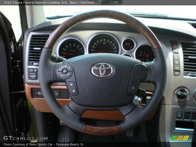 Black / Red Rock 2010 Toyota Tundra Platinum CrewMax 4x4