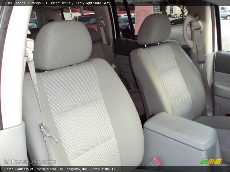 Bright White / Dark/Light Slate Gray 2008 Dodge Durango SLT