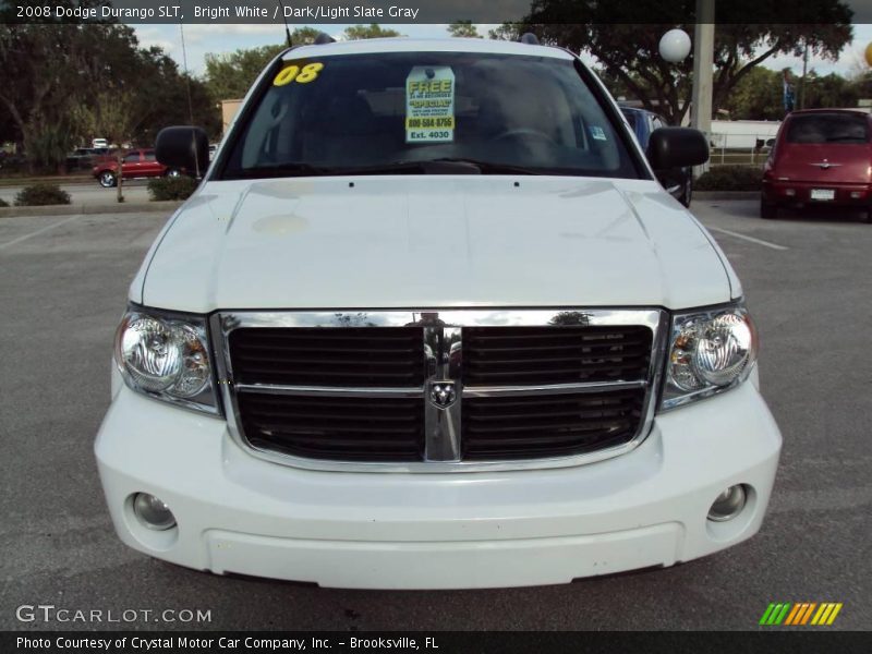 Bright White / Dark/Light Slate Gray 2008 Dodge Durango SLT