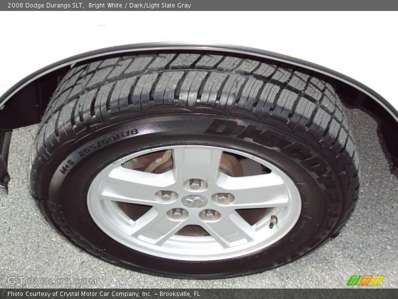 Bright White / Dark/Light Slate Gray 2008 Dodge Durango SLT
