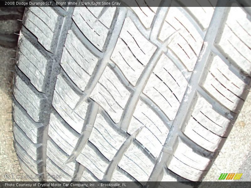 Bright White / Dark/Light Slate Gray 2008 Dodge Durango SLT