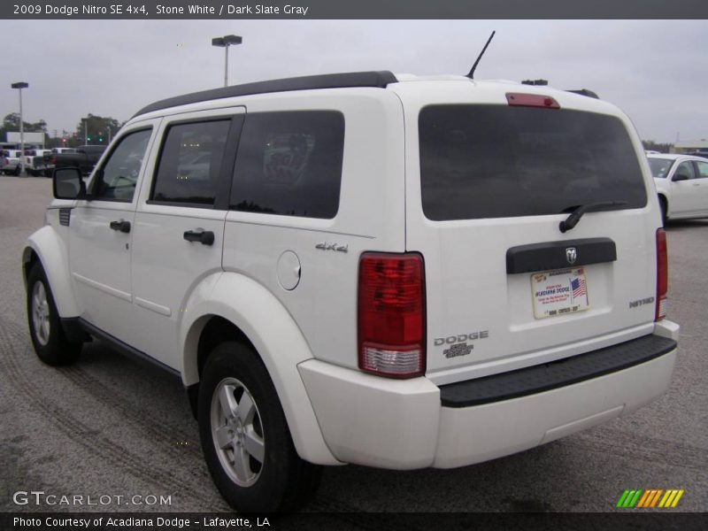 Stone White / Dark Slate Gray 2009 Dodge Nitro SE 4x4