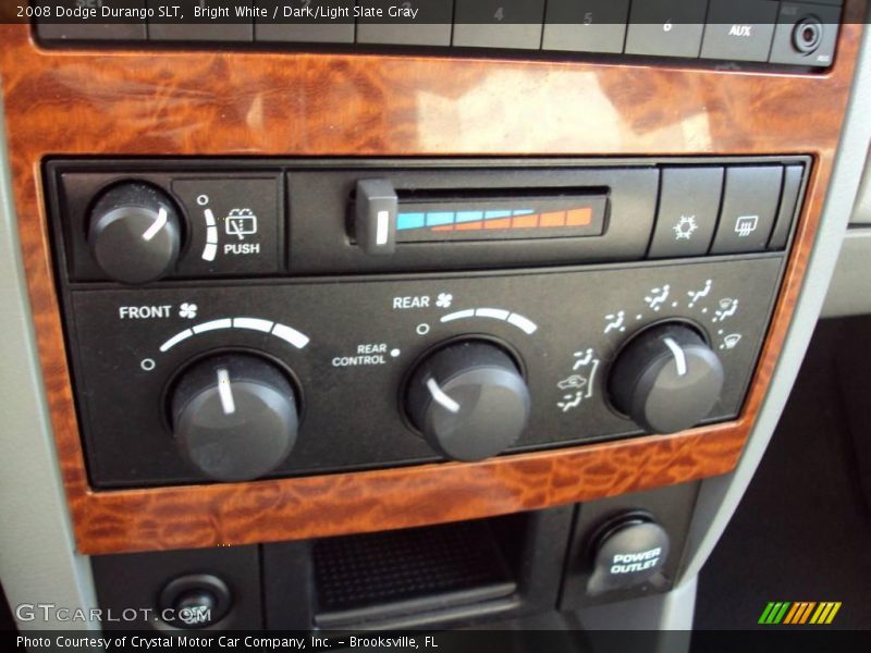 Bright White / Dark/Light Slate Gray 2008 Dodge Durango SLT