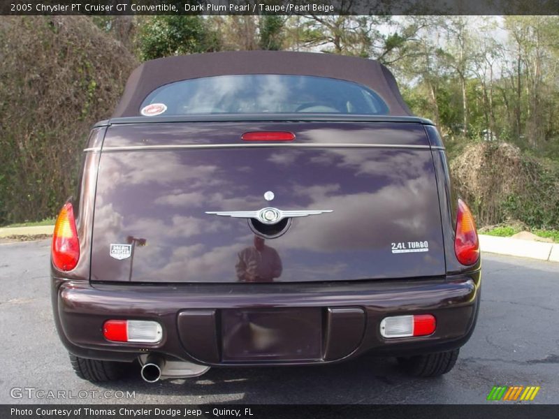 Dark Plum Pearl / Taupe/Pearl Beige 2005 Chrysler PT Cruiser GT Convertible