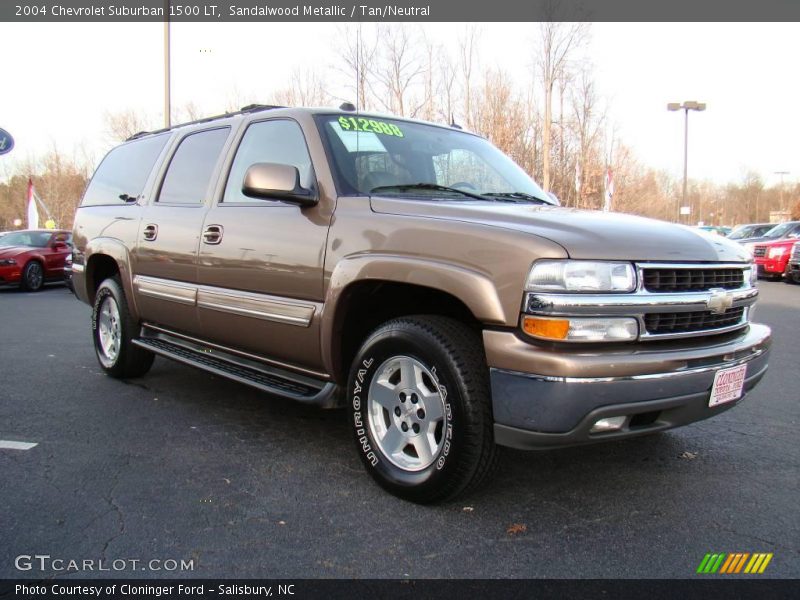 Sandalwood Metallic / Tan/Neutral 2004 Chevrolet Suburban 1500 LT