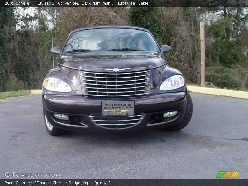 Dark Plum Pearl / Taupe/Pearl Beige 2005 Chrysler PT Cruiser GT Convertible