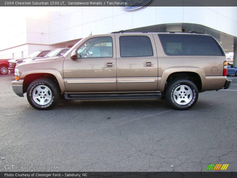 Sandalwood Metallic / Tan/Neutral 2004 Chevrolet Suburban 1500 LT