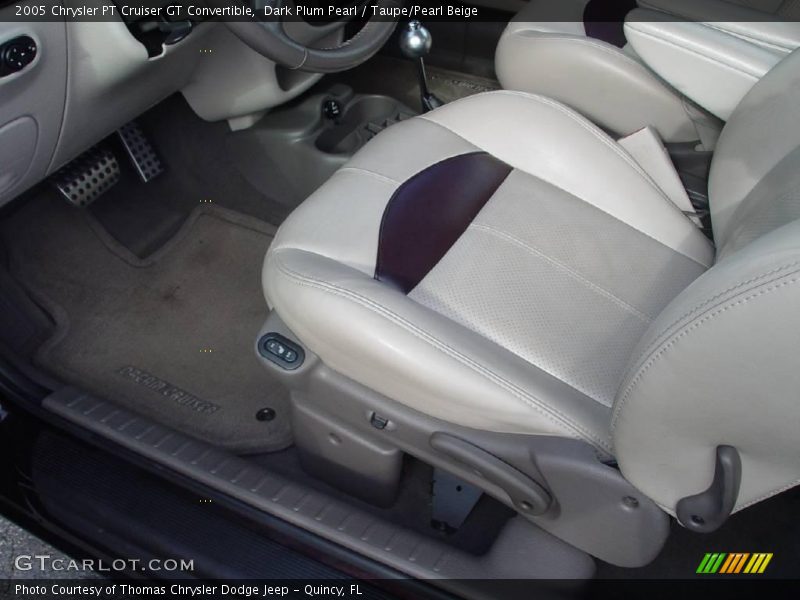 Dark Plum Pearl / Taupe/Pearl Beige 2005 Chrysler PT Cruiser GT Convertible
