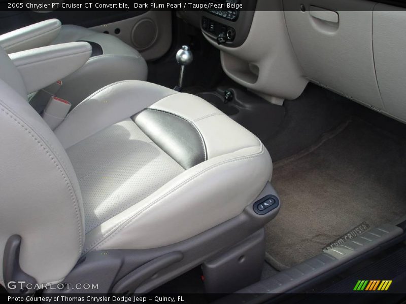 Dark Plum Pearl / Taupe/Pearl Beige 2005 Chrysler PT Cruiser GT Convertible