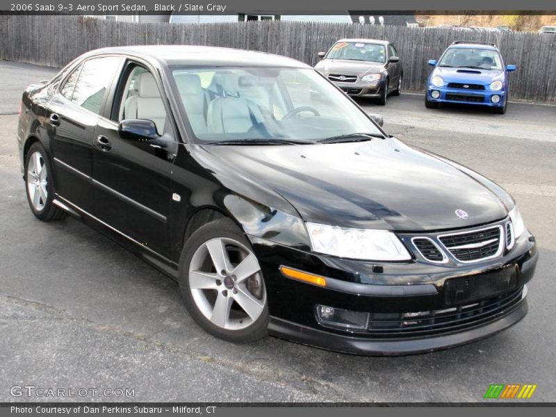Black / Slate Gray 2006 Saab 9-3 Aero Sport Sedan