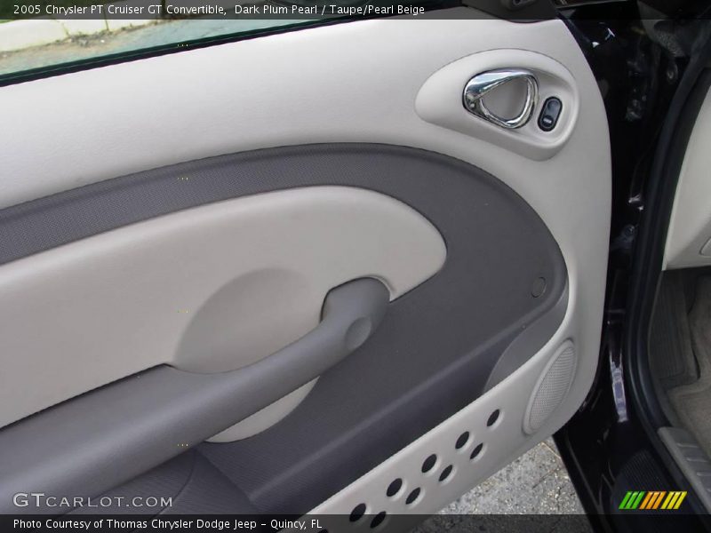 Dark Plum Pearl / Taupe/Pearl Beige 2005 Chrysler PT Cruiser GT Convertible