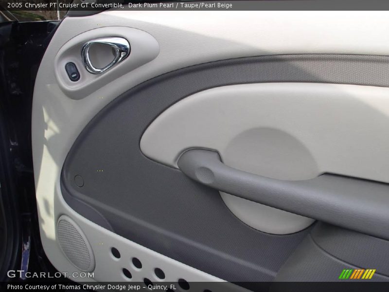 Dark Plum Pearl / Taupe/Pearl Beige 2005 Chrysler PT Cruiser GT Convertible