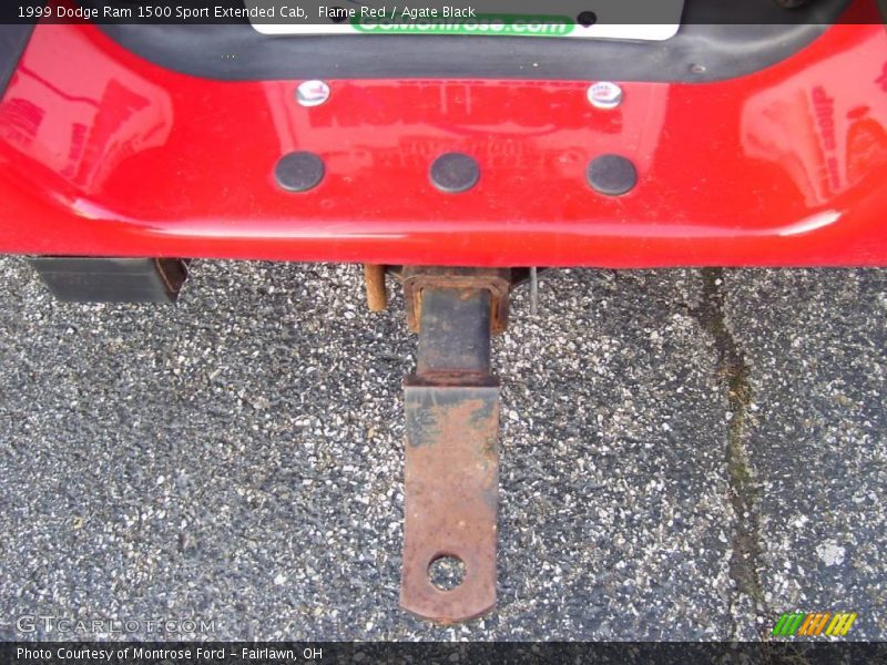 Flame Red / Agate Black 1999 Dodge Ram 1500 Sport Extended Cab