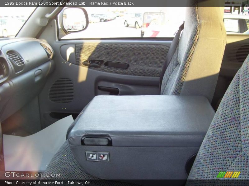 Flame Red / Agate Black 1999 Dodge Ram 1500 Sport Extended Cab