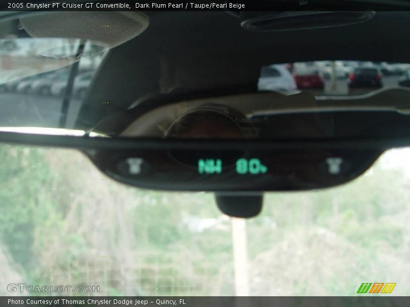 Dark Plum Pearl / Taupe/Pearl Beige 2005 Chrysler PT Cruiser GT Convertible
