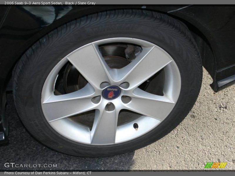 Black / Slate Gray 2006 Saab 9-3 Aero Sport Sedan