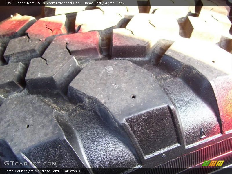 Flame Red / Agate Black 1999 Dodge Ram 1500 Sport Extended Cab