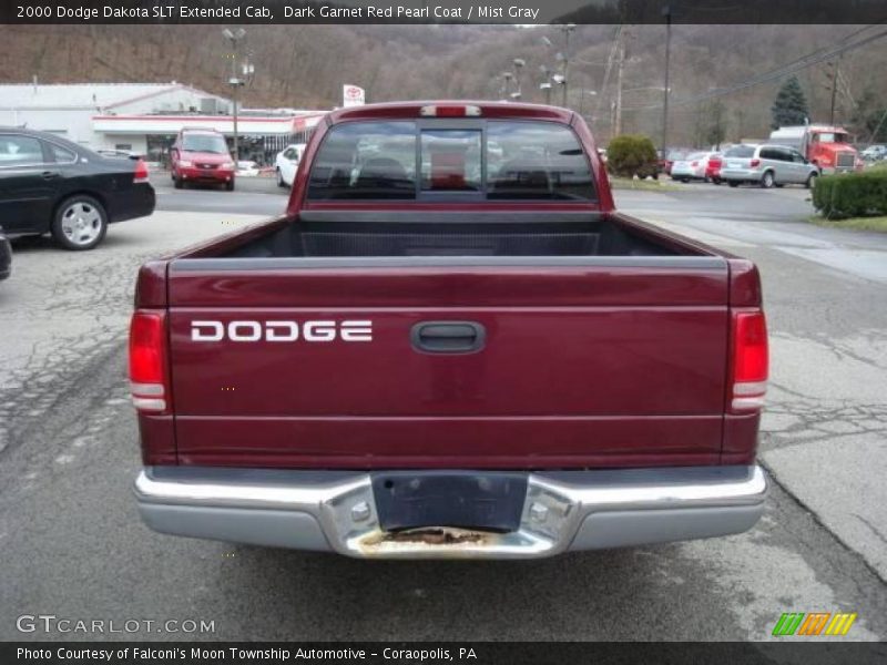 Dark Garnet Red Pearl Coat / Mist Gray 2000 Dodge Dakota SLT Extended Cab