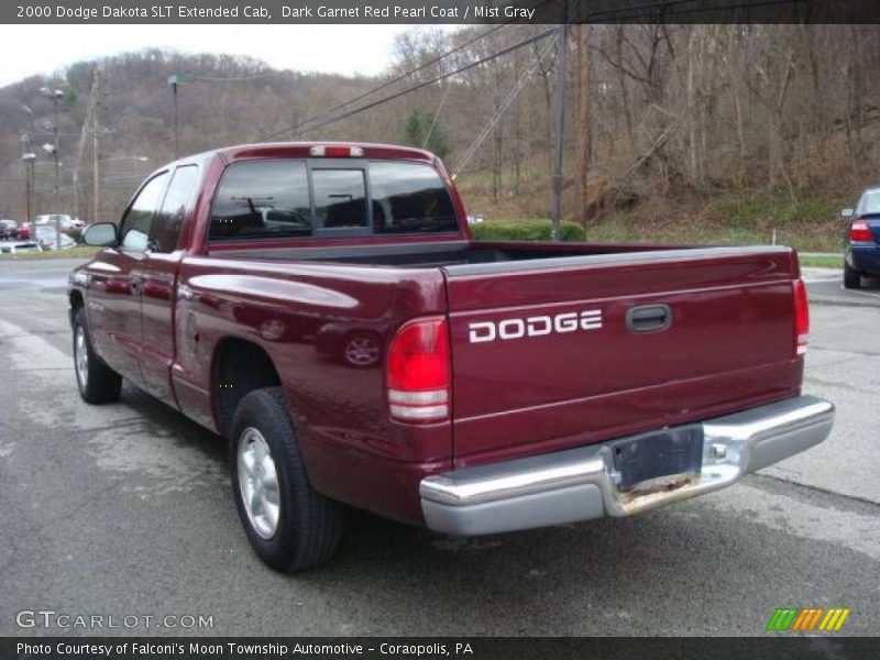 Dark Garnet Red Pearl Coat / Mist Gray 2000 Dodge Dakota SLT Extended Cab