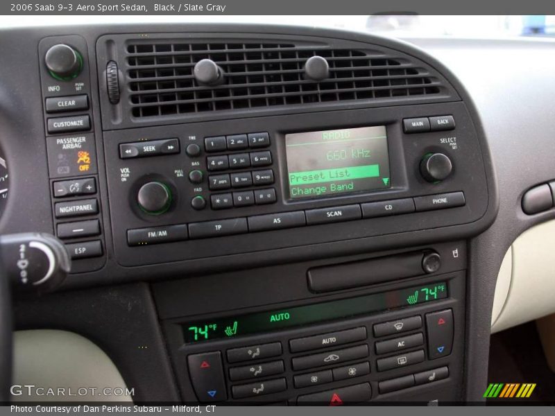 Black / Slate Gray 2006 Saab 9-3 Aero Sport Sedan
