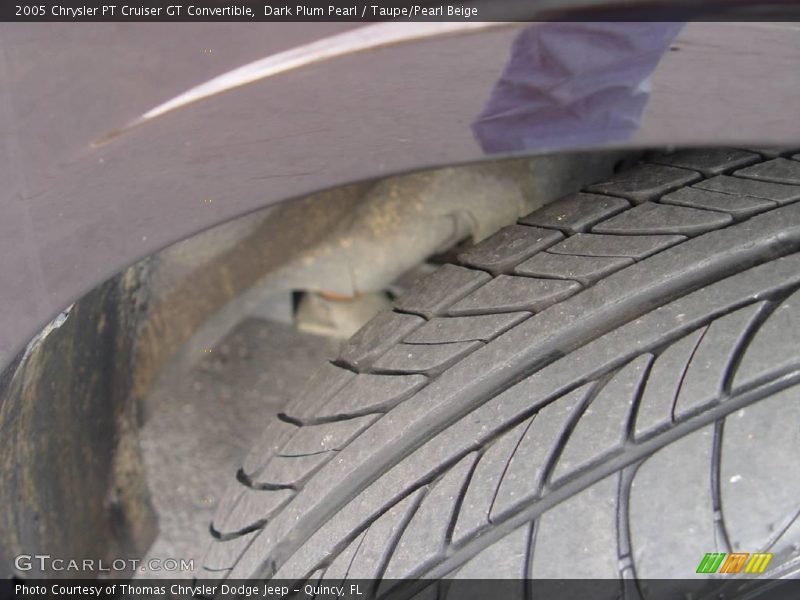 Dark Plum Pearl / Taupe/Pearl Beige 2005 Chrysler PT Cruiser GT Convertible