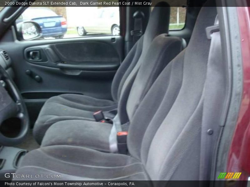 Dark Garnet Red Pearl Coat / Mist Gray 2000 Dodge Dakota SLT Extended Cab