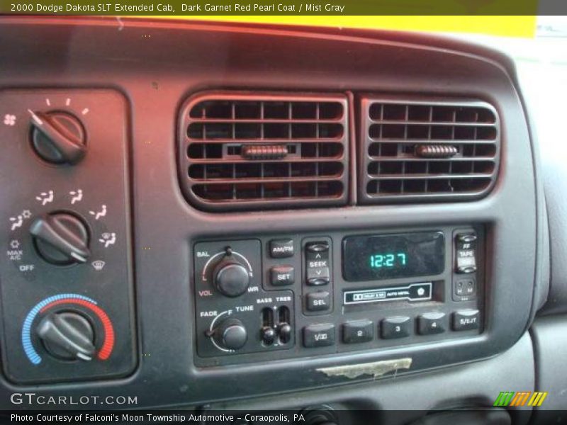 Dark Garnet Red Pearl Coat / Mist Gray 2000 Dodge Dakota SLT Extended Cab