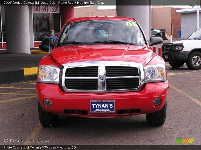 Flame Red / Medium Slate Gray 2006 Dodge Dakota SLT Quad Cab