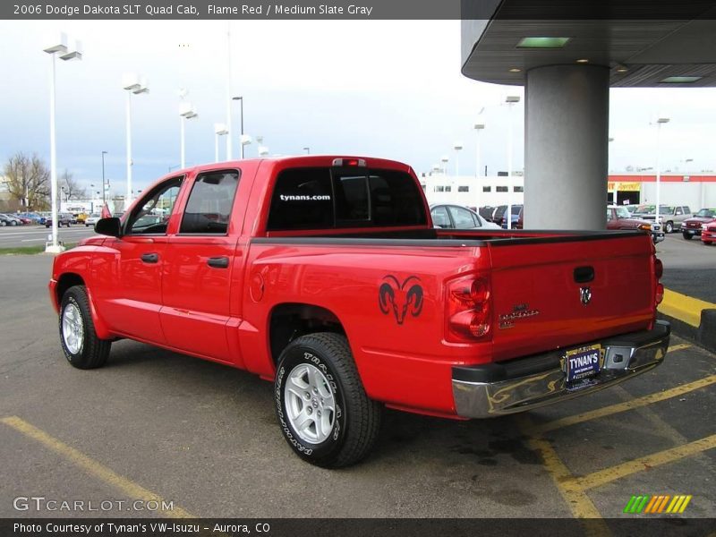 Flame Red / Medium Slate Gray 2006 Dodge Dakota SLT Quad Cab