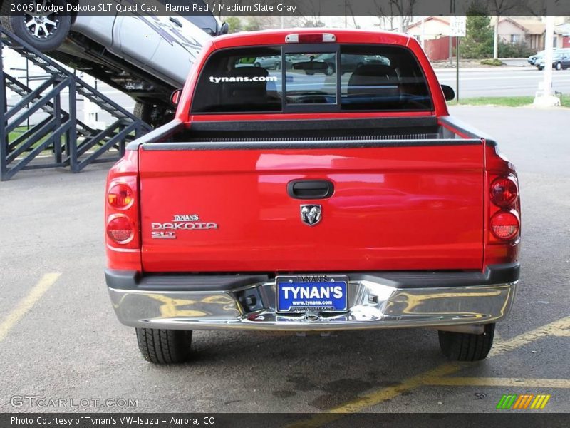 Flame Red / Medium Slate Gray 2006 Dodge Dakota SLT Quad Cab