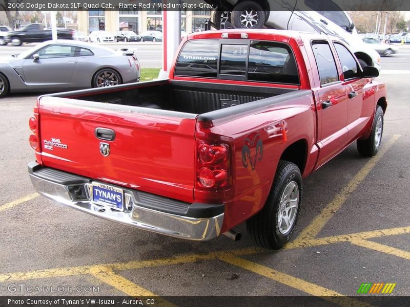 Flame Red / Medium Slate Gray 2006 Dodge Dakota SLT Quad Cab
