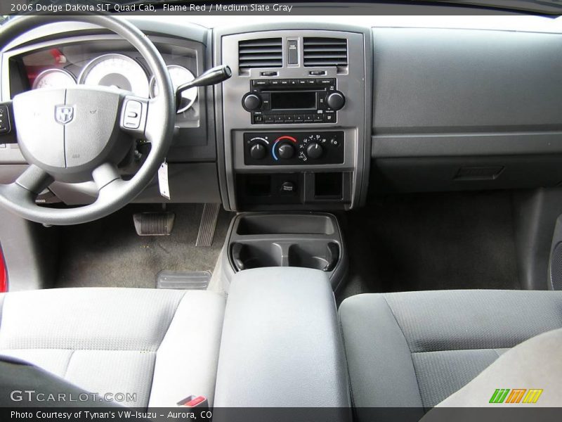 Flame Red / Medium Slate Gray 2006 Dodge Dakota SLT Quad Cab
