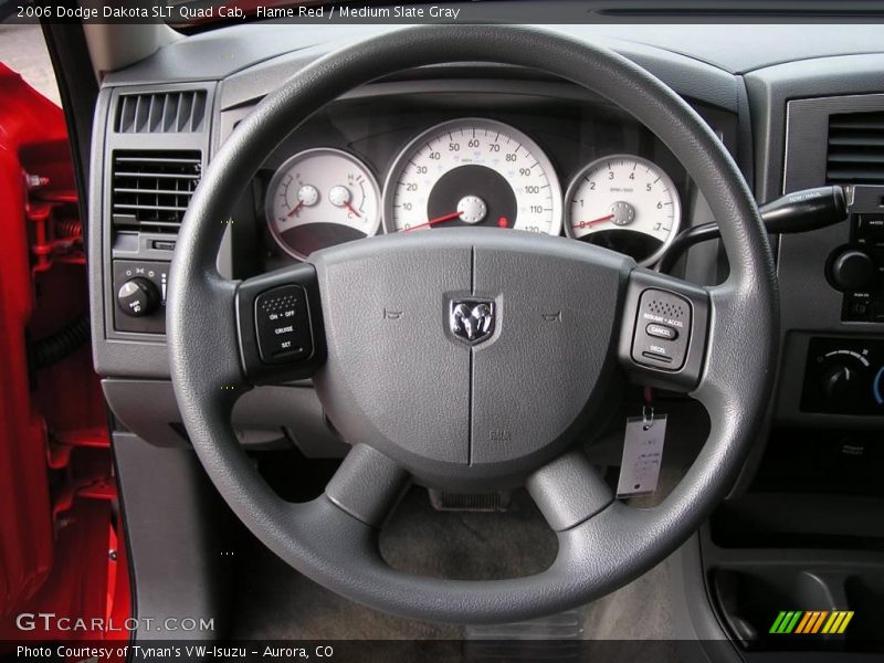 Flame Red / Medium Slate Gray 2006 Dodge Dakota SLT Quad Cab