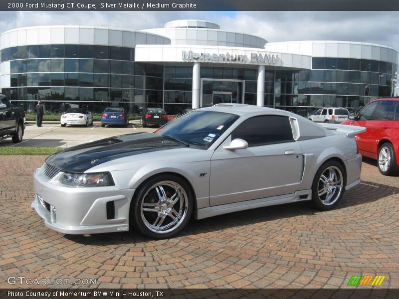 Silver Metallic / Medium Graphite 2000 Ford Mustang GT Coupe