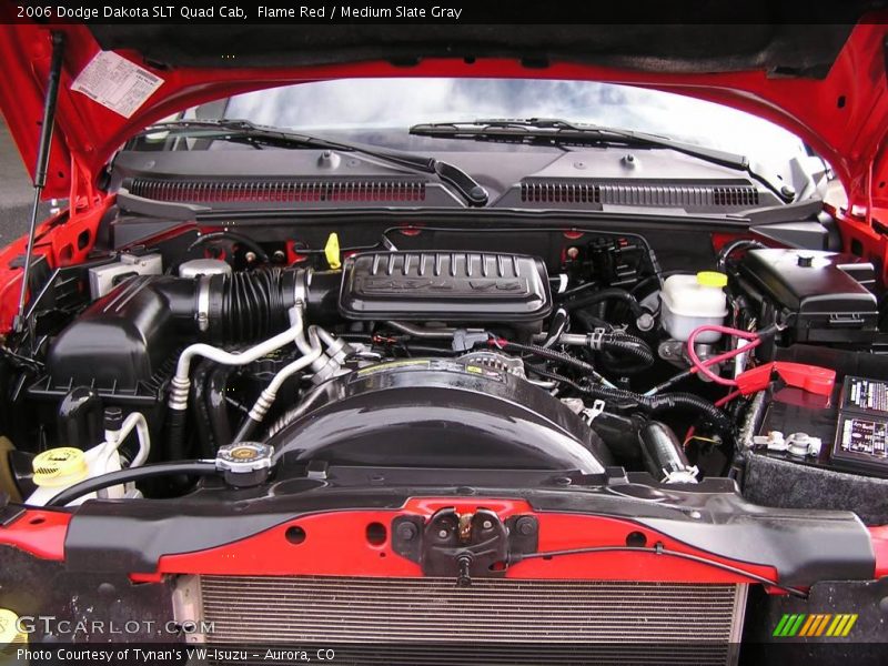 Flame Red / Medium Slate Gray 2006 Dodge Dakota SLT Quad Cab
