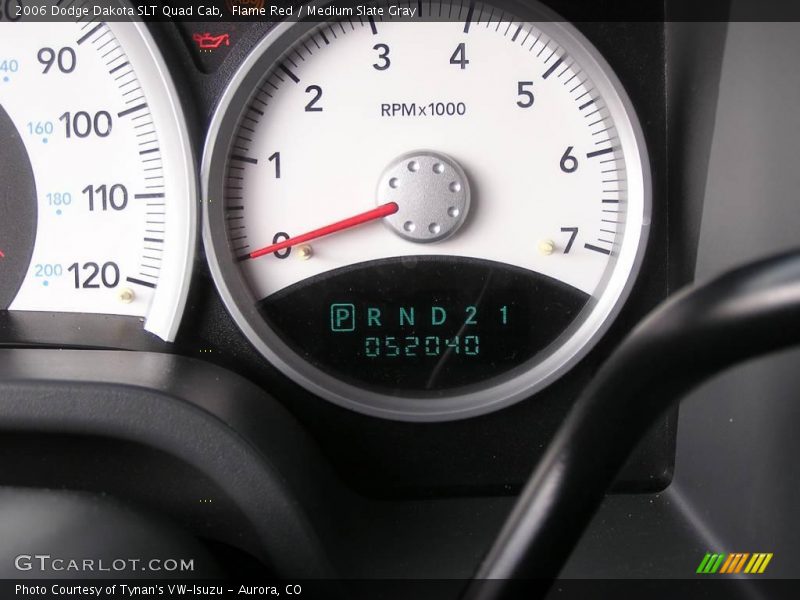 Flame Red / Medium Slate Gray 2006 Dodge Dakota SLT Quad Cab