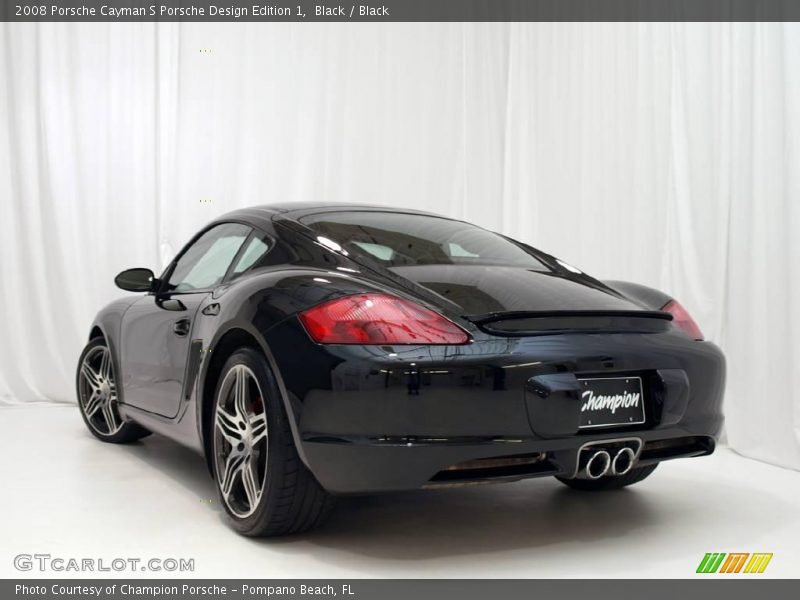 Black / Black 2008 Porsche Cayman S Porsche Design Edition 1