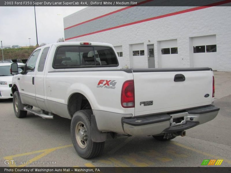 Oxford White / Medium Flint 2003 Ford F350 Super Duty Lariat SuperCab 4x4