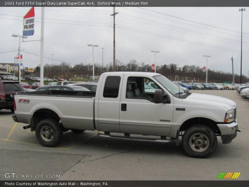 Oxford White / Medium Flint 2003 Ford F350 Super Duty Lariat SuperCab 4x4