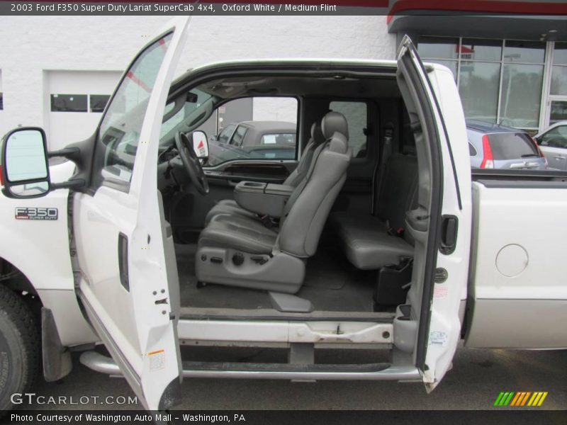 Oxford White / Medium Flint 2003 Ford F350 Super Duty Lariat SuperCab 4x4