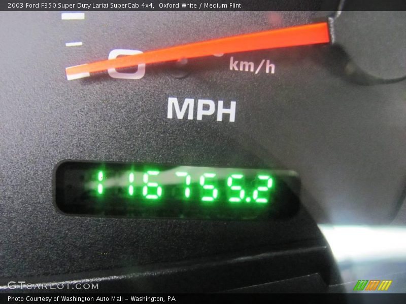 Oxford White / Medium Flint 2003 Ford F350 Super Duty Lariat SuperCab 4x4