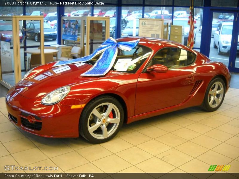Ruby Red Metallic / Sand Beige 2008 Porsche Cayman S