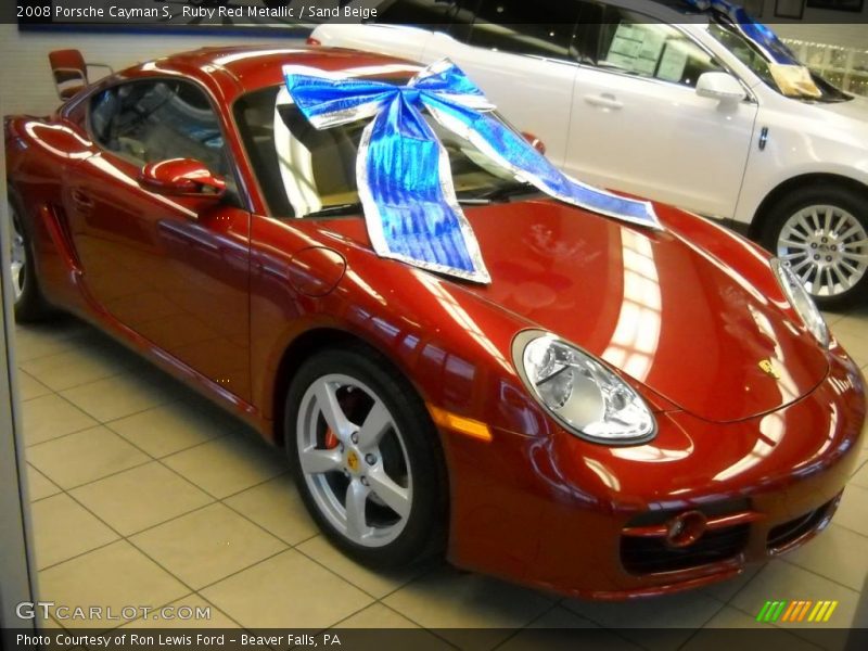 Ruby Red Metallic / Sand Beige 2008 Porsche Cayman S