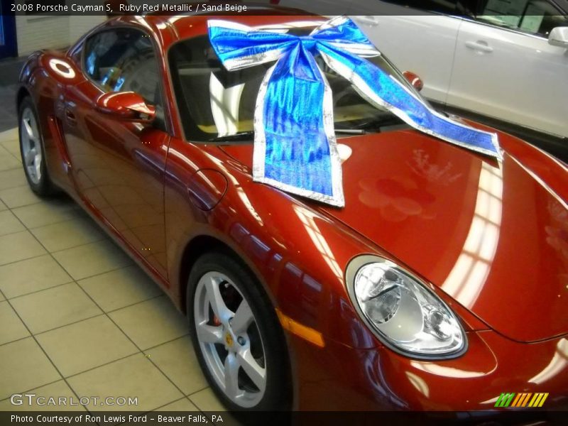 Ruby Red Metallic / Sand Beige 2008 Porsche Cayman S