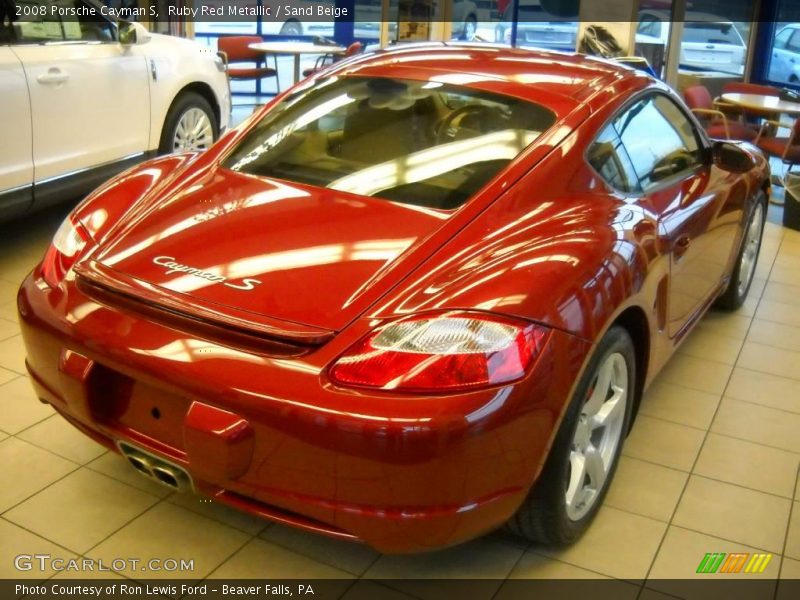 Ruby Red Metallic / Sand Beige 2008 Porsche Cayman S