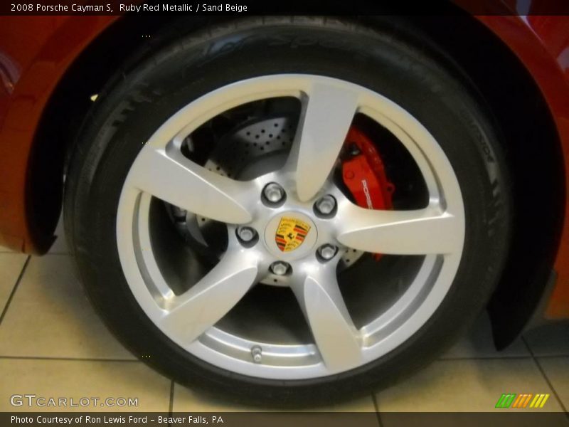 Ruby Red Metallic / Sand Beige 2008 Porsche Cayman S