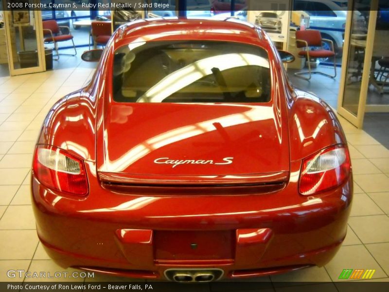 Ruby Red Metallic / Sand Beige 2008 Porsche Cayman S