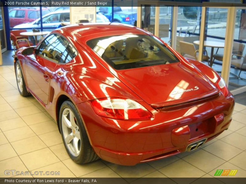 Ruby Red Metallic / Sand Beige 2008 Porsche Cayman S