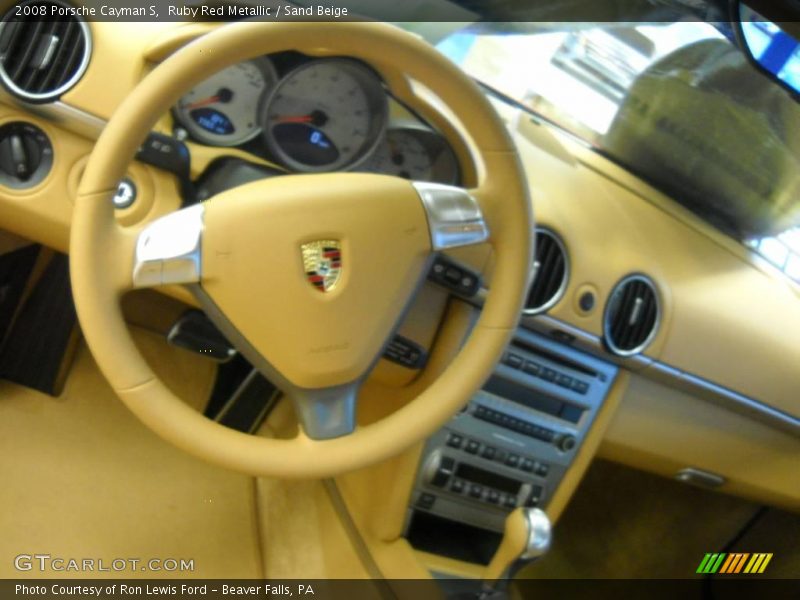 Ruby Red Metallic / Sand Beige 2008 Porsche Cayman S