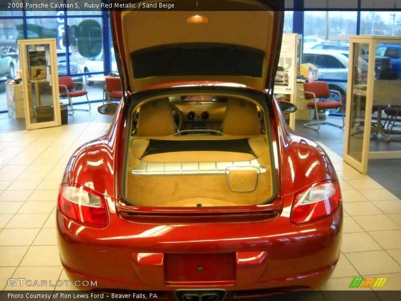Ruby Red Metallic / Sand Beige 2008 Porsche Cayman S